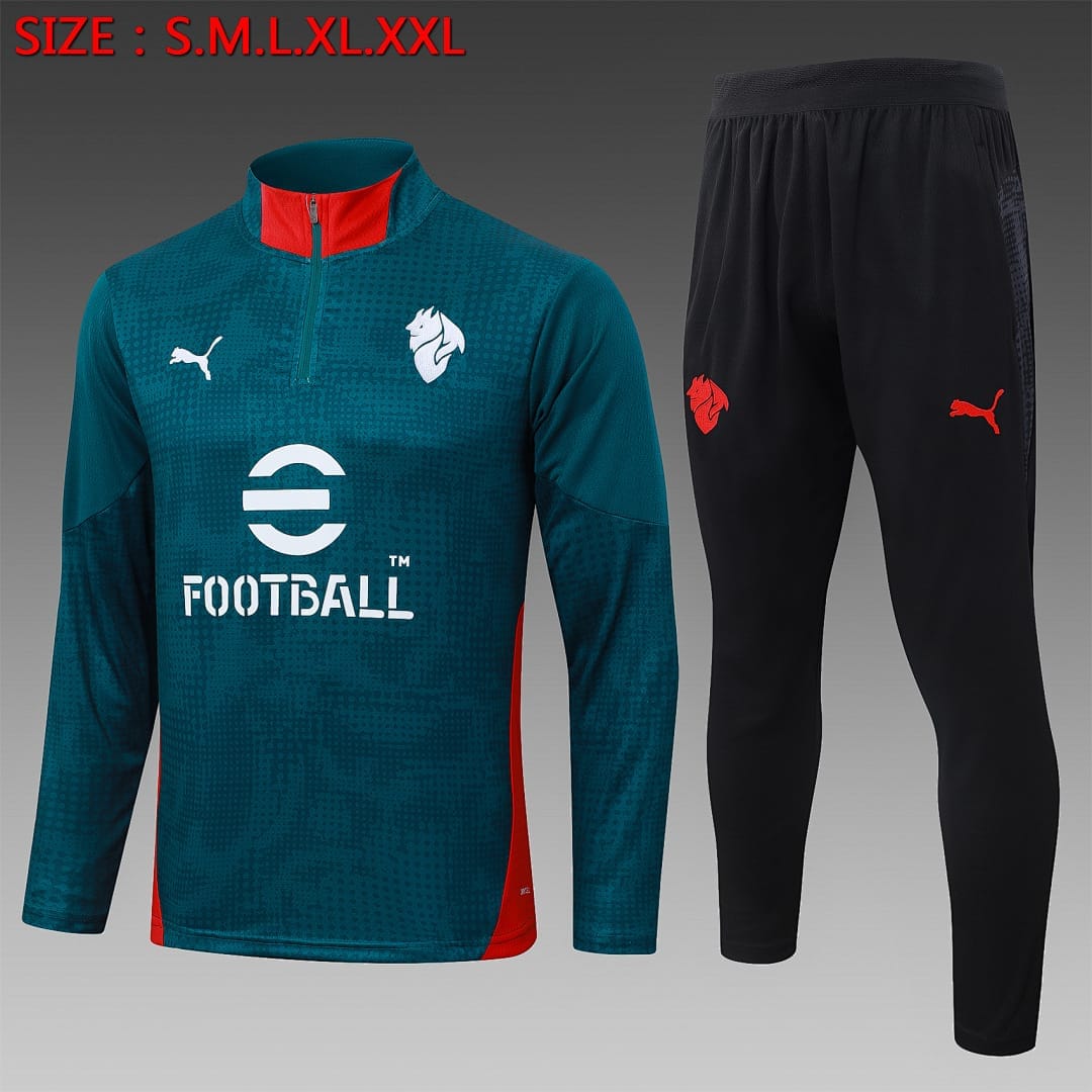AC Milan 25/26 Sudadera · Verde Oscuro