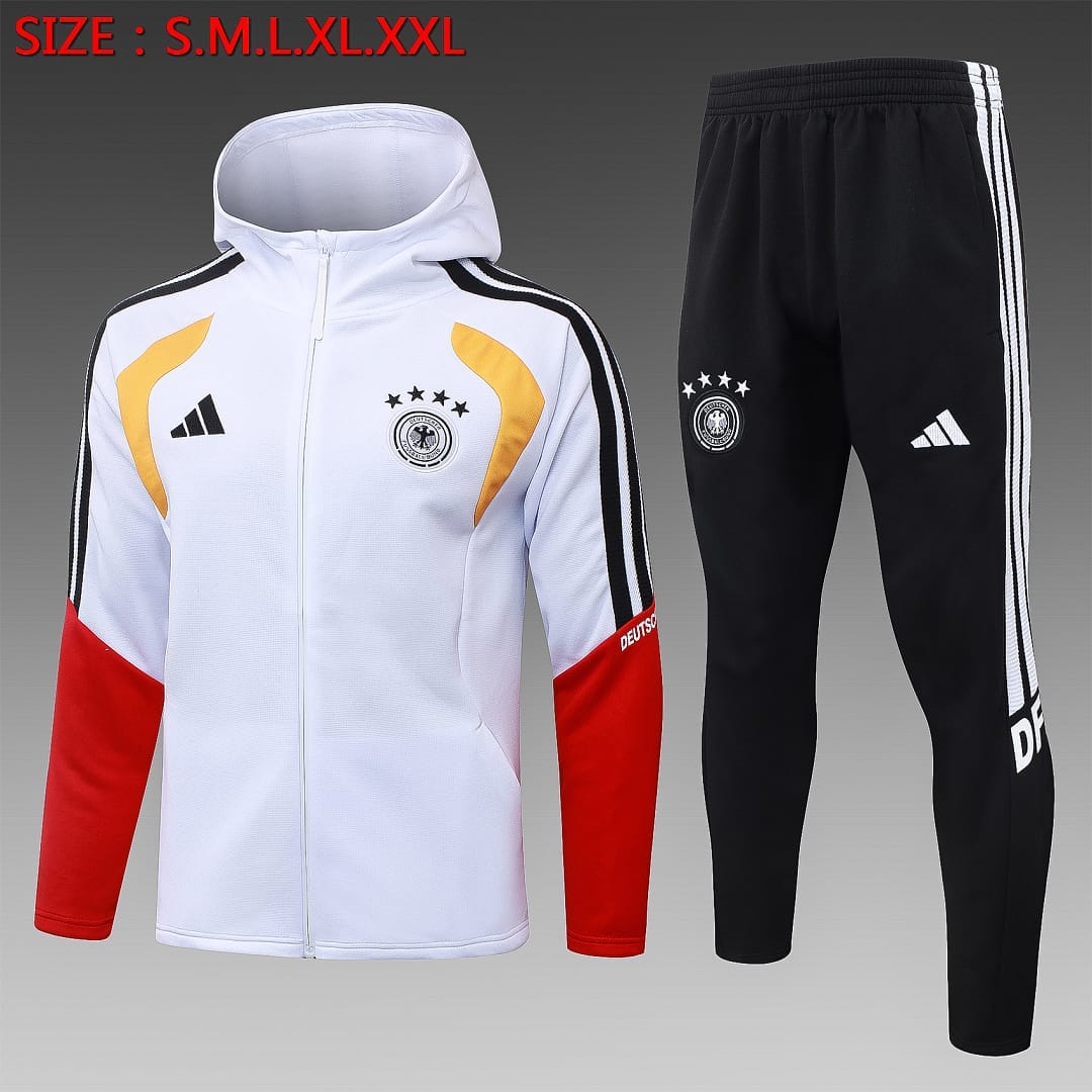 Alemania 26/27 Chaqueta con Capucha · Blanco