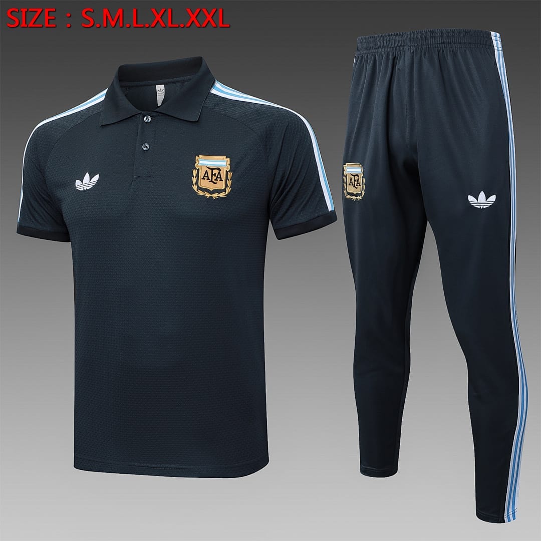 Argentina 25/26 Polo · Gris Oscuro