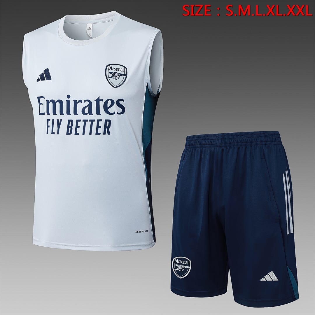 Arsenal 25/26 Chaleco · Gris Claro