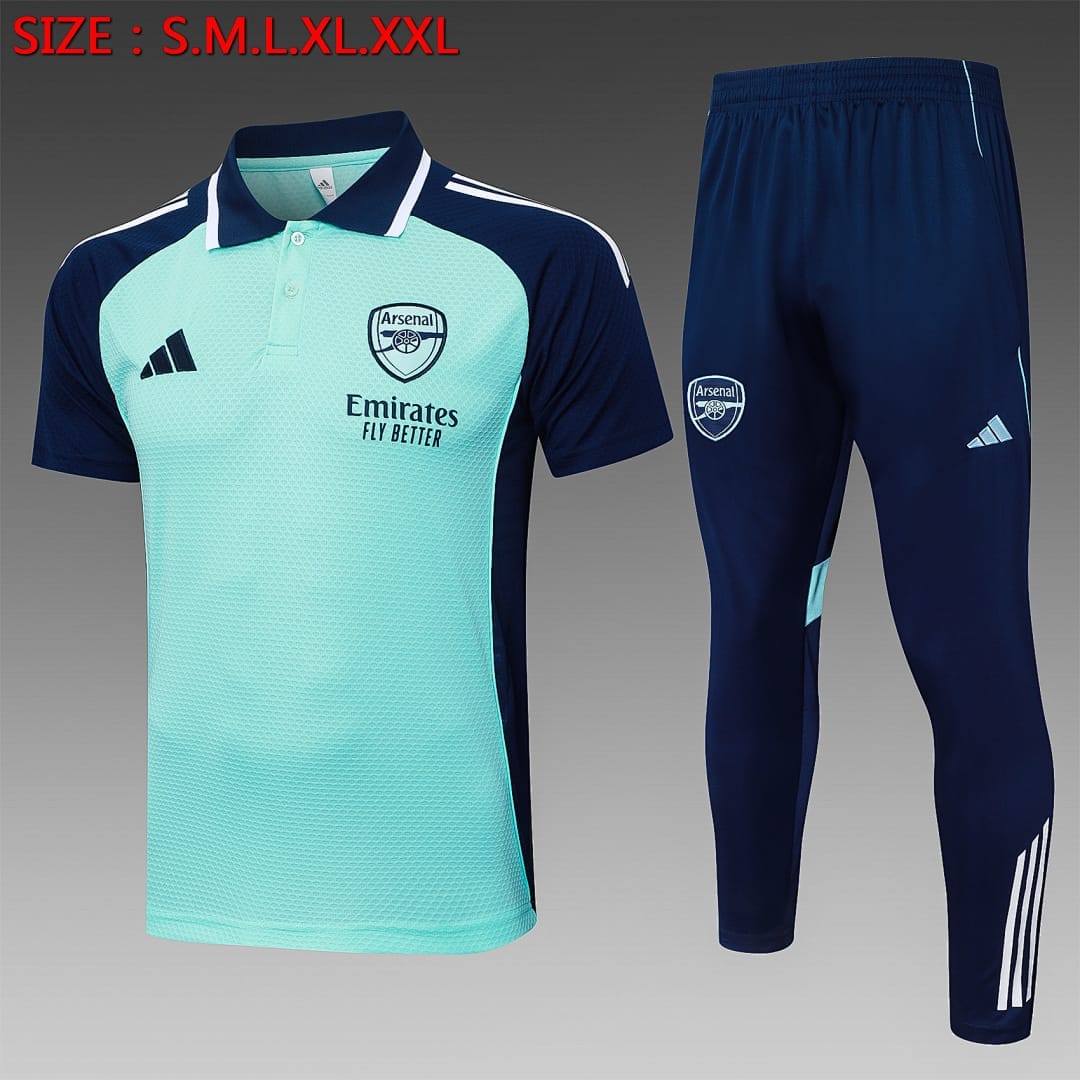 Arsenal 25/26 Polo · Verde Claro