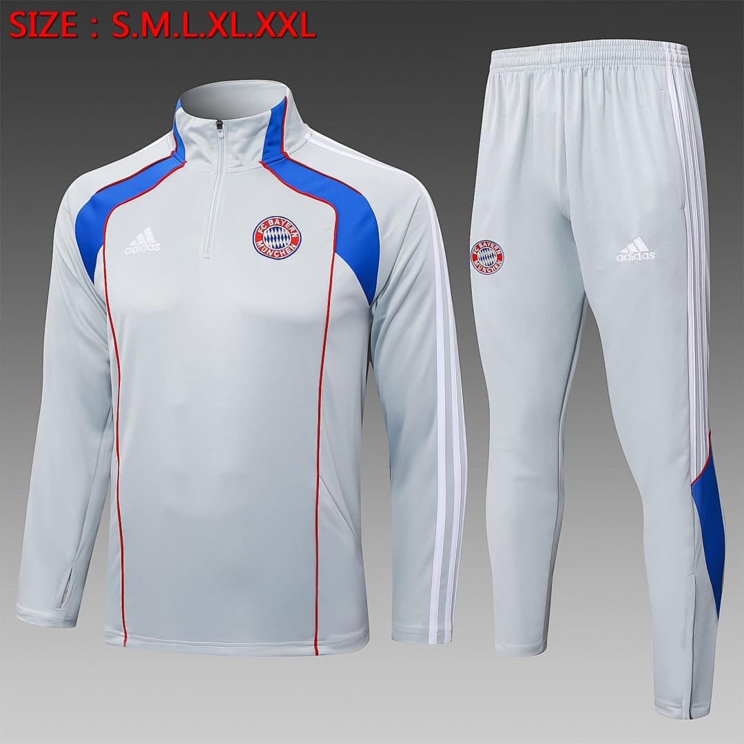 Bayern Múnich 25/26 Sudadera · Gris Claro