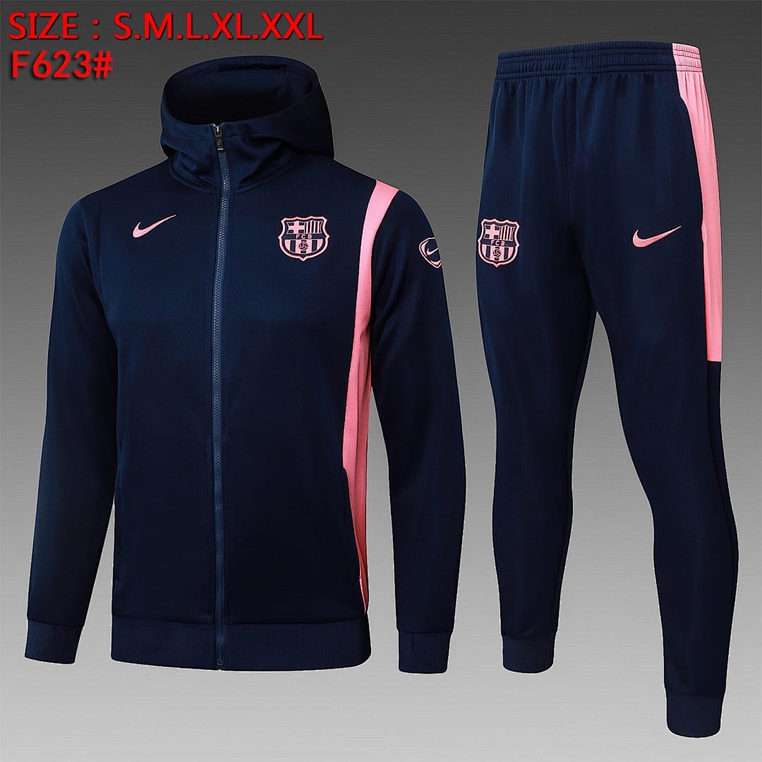 FC Barcelona 25/26 Chaqueta con Capucha · Rosado