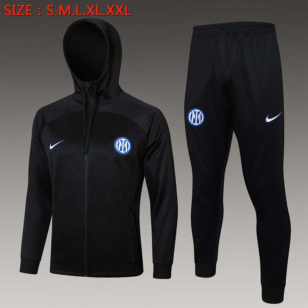 Inter de Milán 24/25 Chaqueta con Capucha · Negro