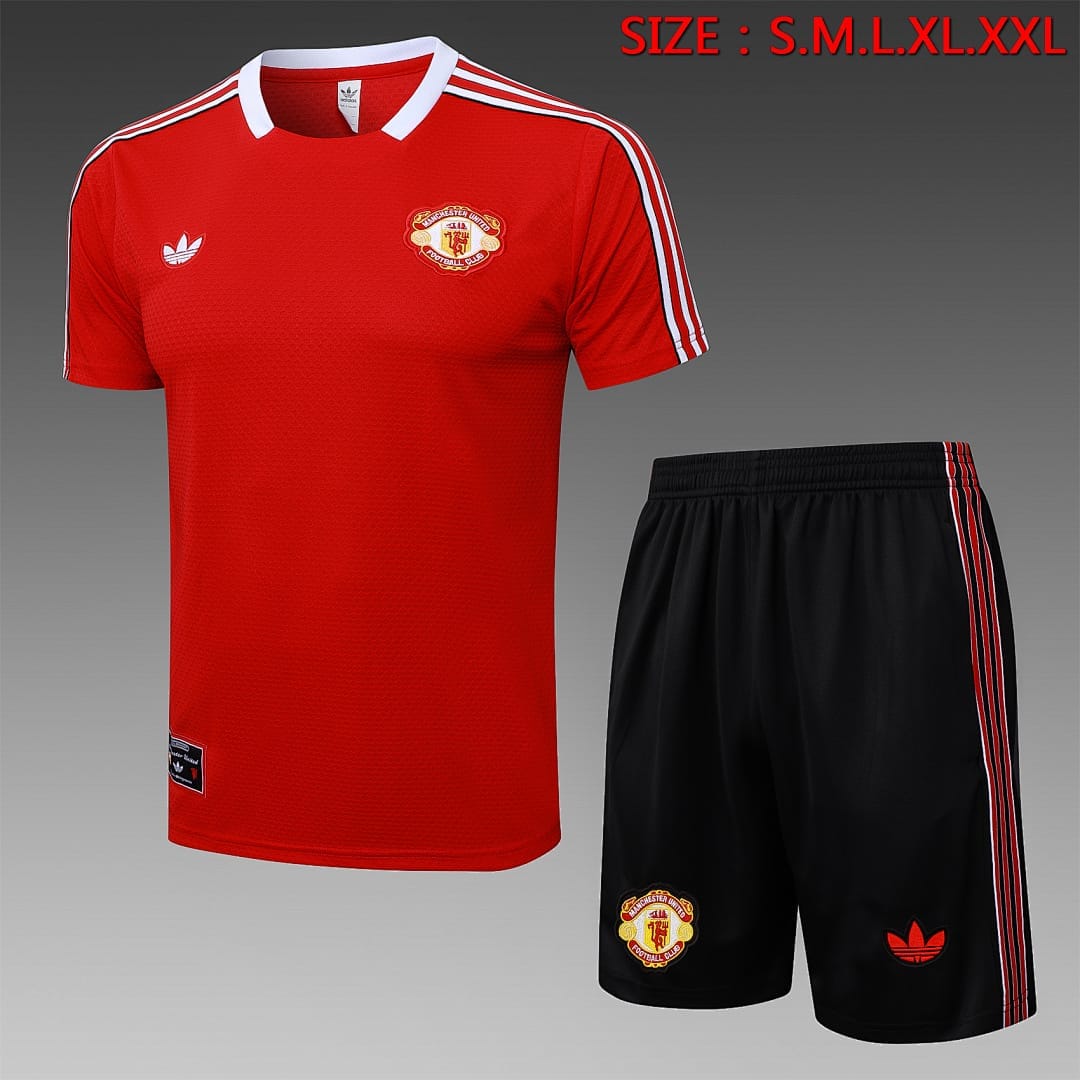 Manchester United 25/26 Camiseta Entrenamiento · Rojo