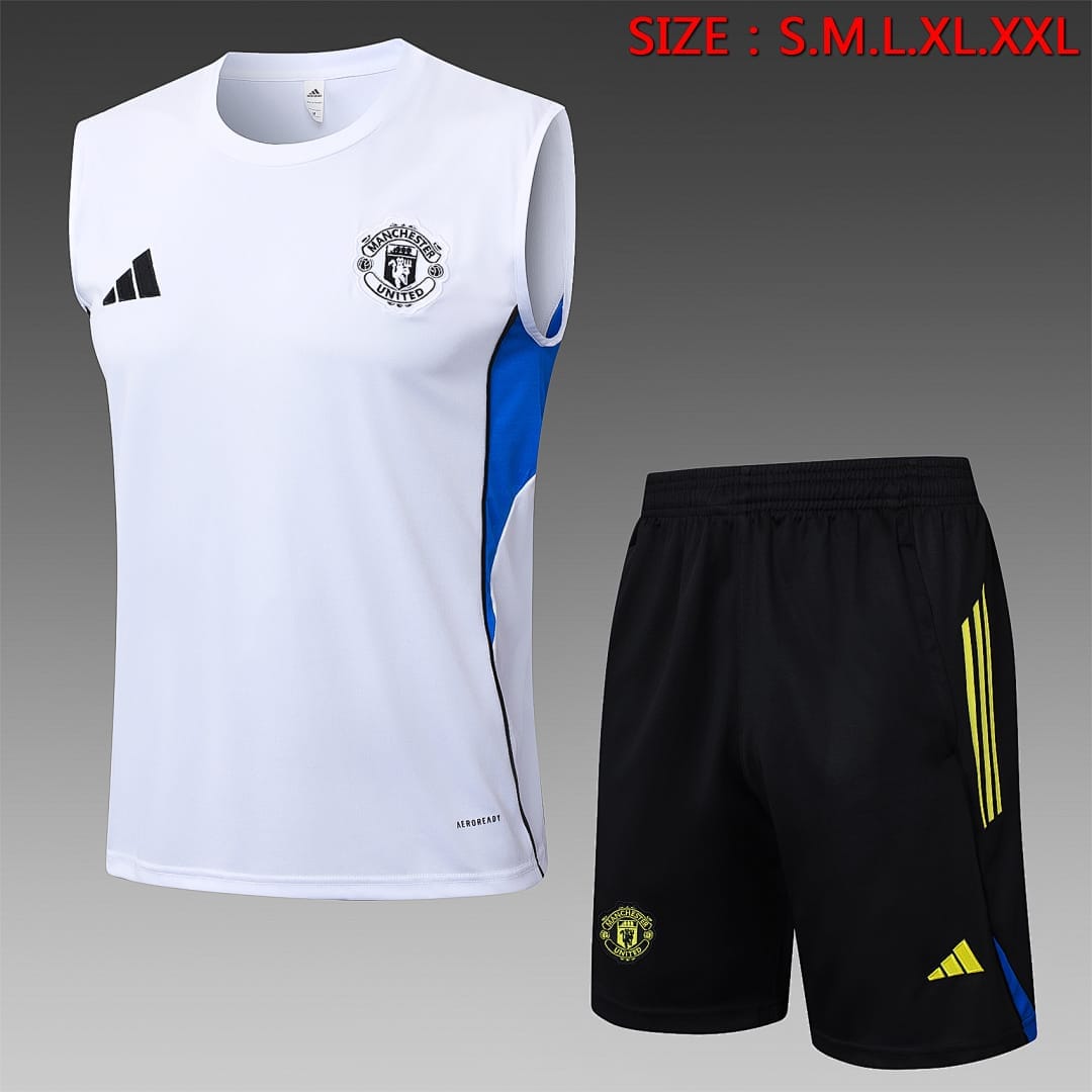 Manchester United 25/26 Chaleco · Blanco