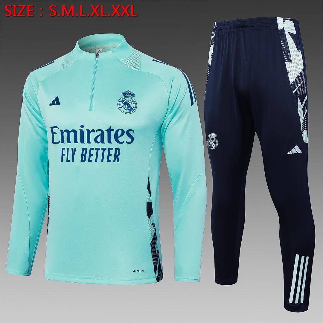 Real Madrid 24/25 Sudadera · Verde Claro