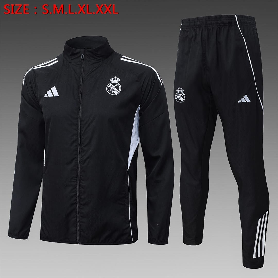 Real Madrid 25/26 Chaqueta · Negro