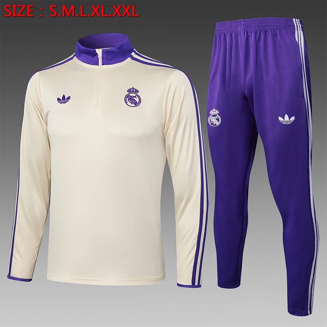 Real Madrid 25/26 Sudadera · Crema