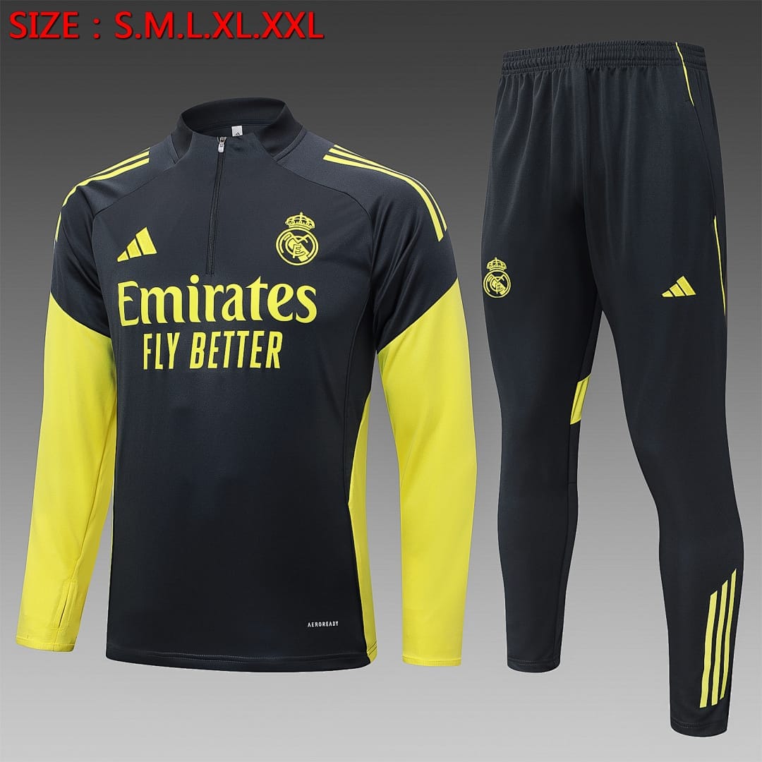Real Madrid 25/26 Sudadera · Gris Oscuro