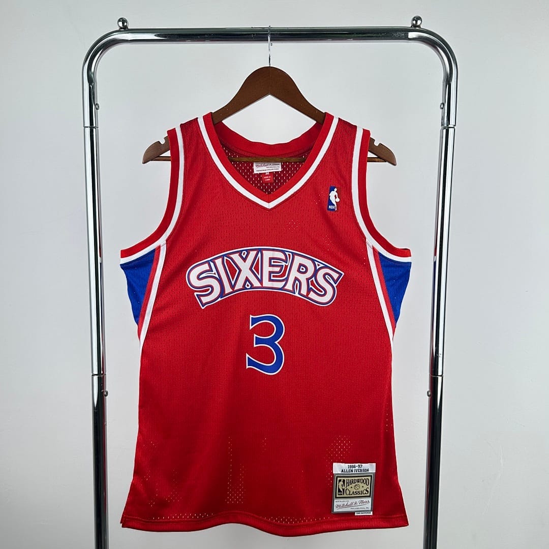 76ers 96/97 Retro Edición Rookie Mitchell & Ness Rojo