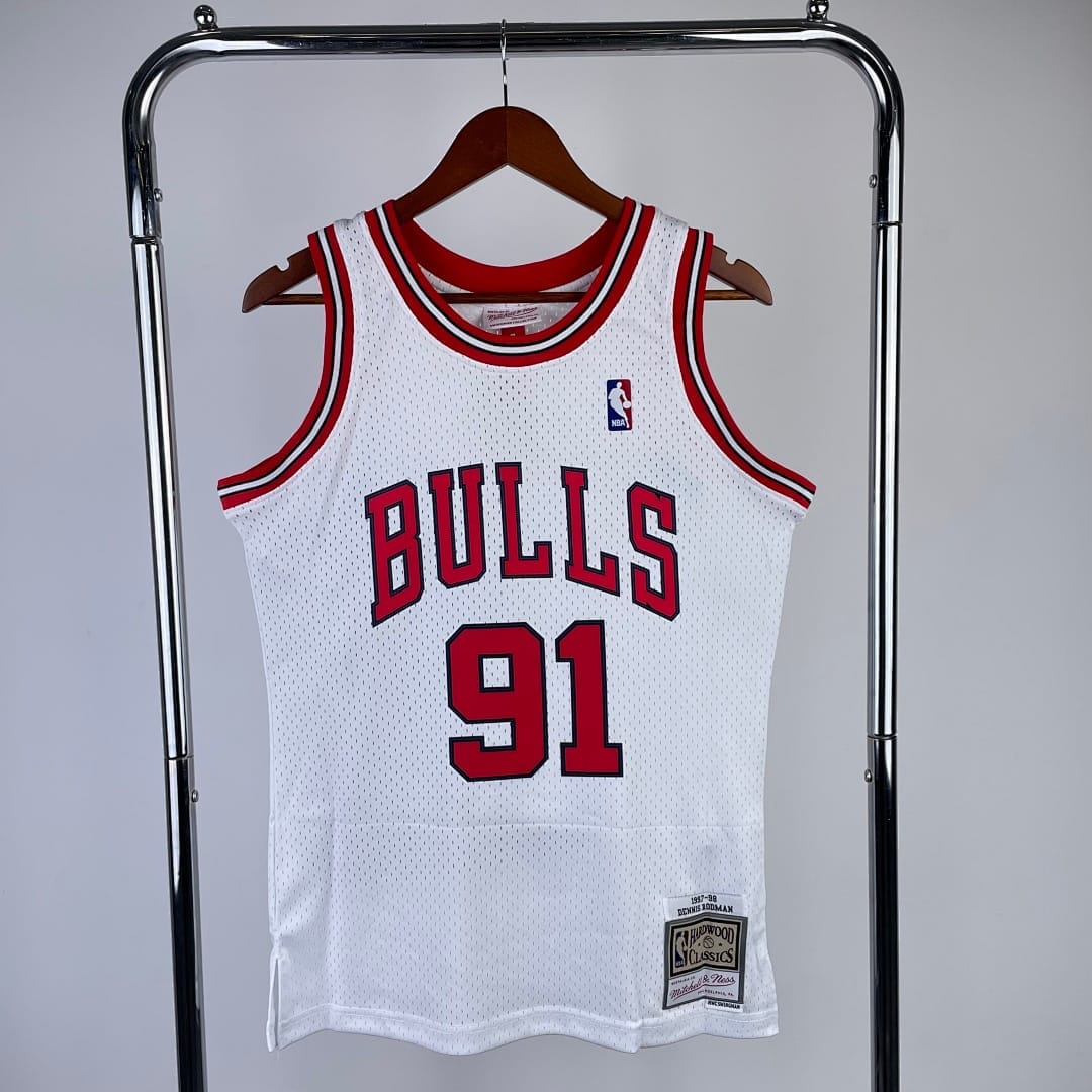 Bulls 97/98 Retro Mitchell & Ness Blanco