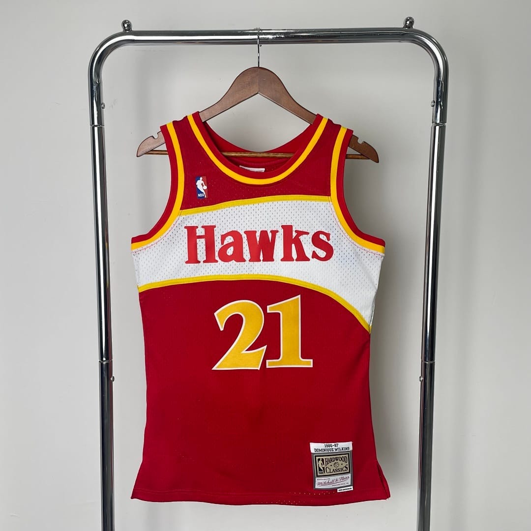 Hawks 85/86 Retro Mitchell & Ness Rojo