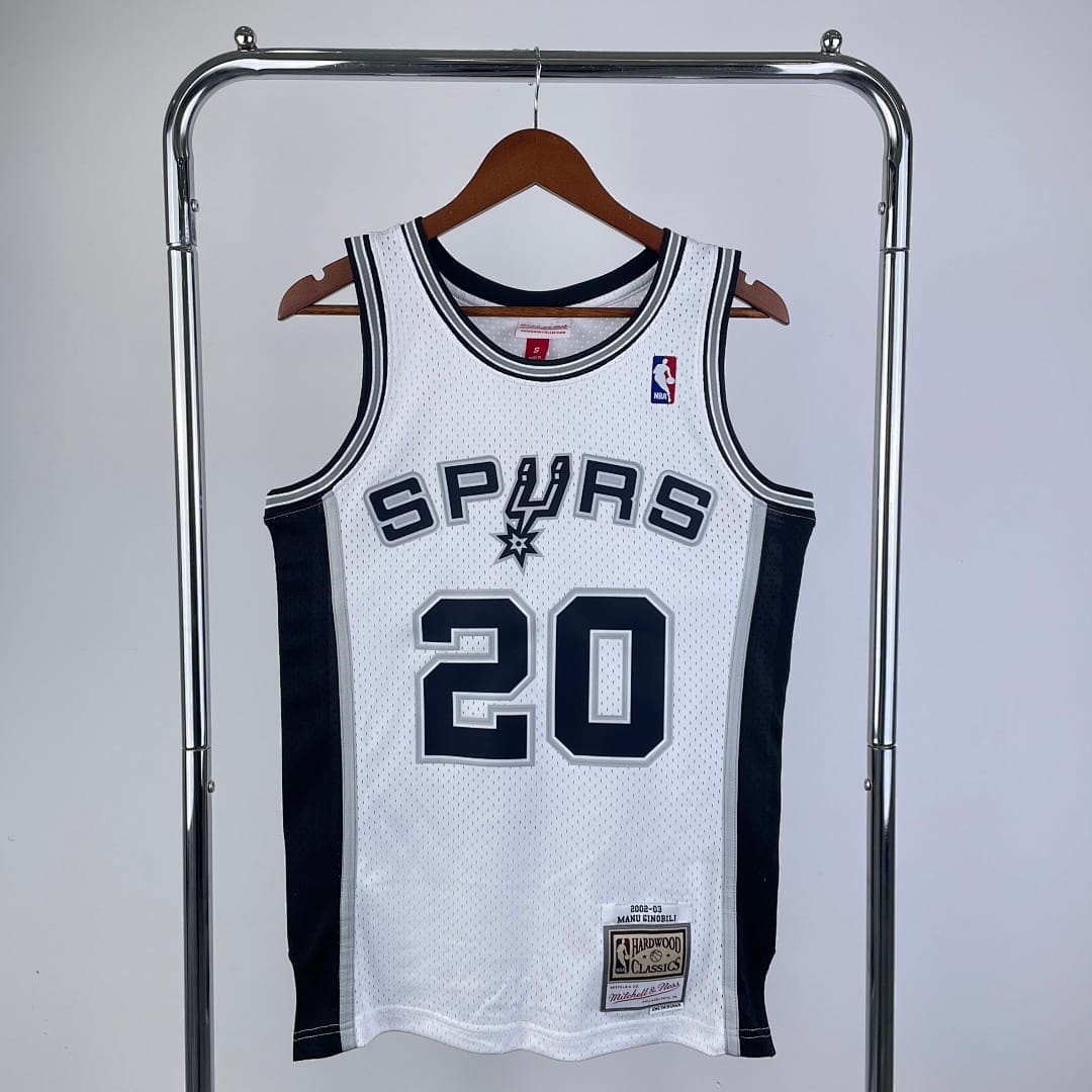 Spurs 2002 Retro Mitchell & Ness Blanco